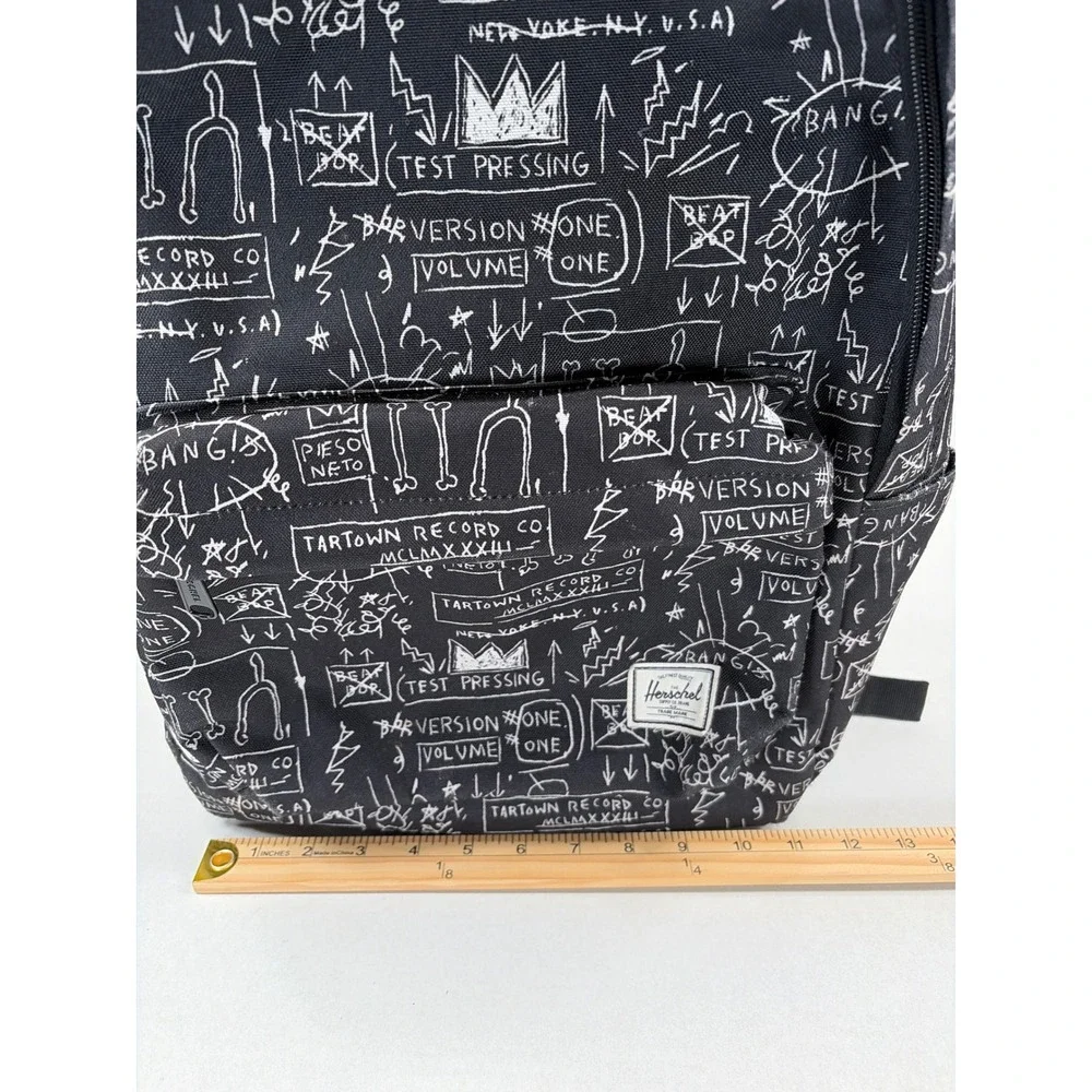 Herschel Supply Co Jean-Michel Basquiat Backpack Black White Art Print Classic